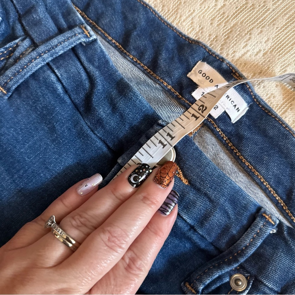 Good American good legs straight blue jeans - Picture 7 of 10